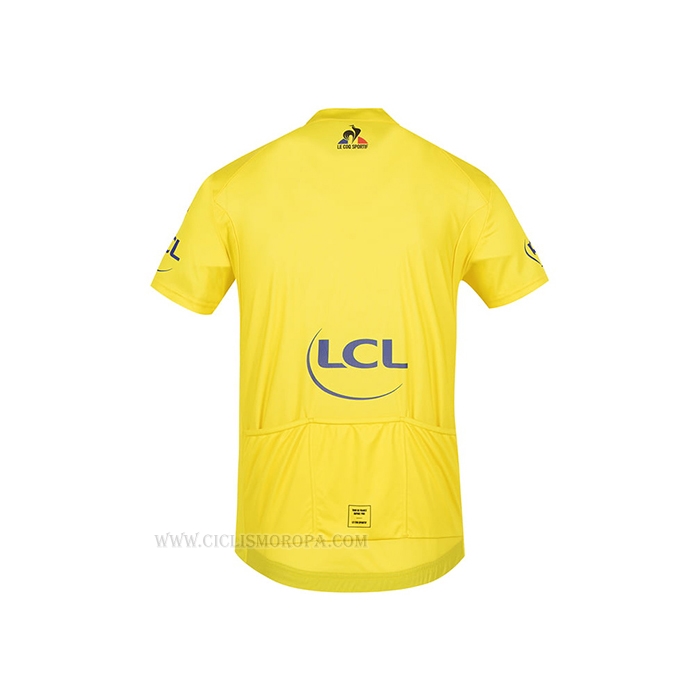 2021 Ropa Ciclismo Tour De France Amarillo Mangas Corta y Culotte Corto